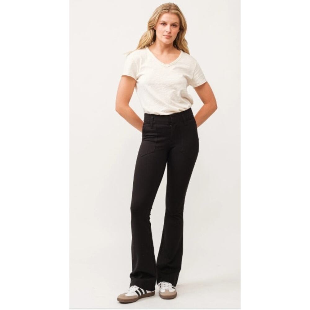 New NWOT Dear John Lani Straight‎ Leg Pants Size 27 DPM-55-E534-BLK